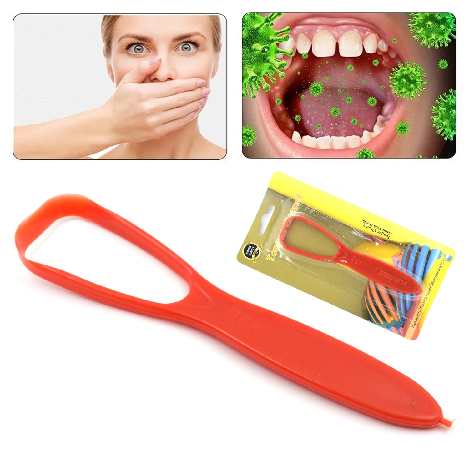 Plastic Tongue Cleaner For Kids & Adults | Tongue Scraper For Bad Breath, Maintain Oral Hygiene for Daily Use | for Fresh Breath & Bacteria Removal | Improved Taste Plastic With Handle Tongue Cleaner (1 Pc ) Plastic Tongue Cleaner For Kids & Adults | Tongue Scraper For Bad Breath, Maintain Oral Hygiene for Daily Use | for Fresh Breath & Bacteria Removal | Improved Taste Plastic With Handle Tongue Cleaner (1 Pc )